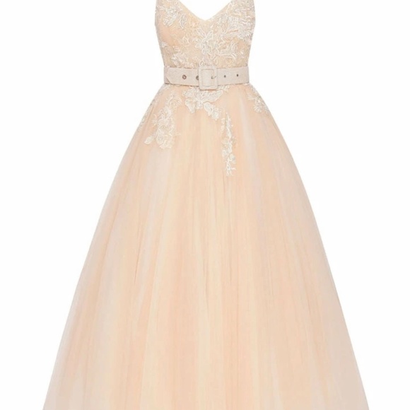 Milla Cocktail Tulle Dress With Flower Embroidery - Picture 2 of 8